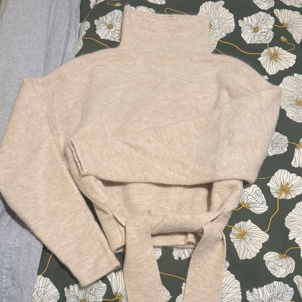 Wilfred Beige Turtleneck Sweater